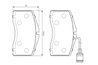 Set placute frana BOSCH 0 986 424 664