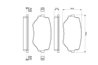 Set placute frana BOSCH 0 986 424 669