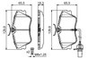 SET PLACUTE FRANA BOSCH 0 986 424 672 - Compatibil cu VW