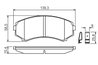 SET PLACUTE FRANA BOSCH 0 986 424 709 - Compatibil cu MAZDA, MITSUBISHI