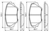 SET PLACUTE FRANA BOSCH 0 986 424 719 - Compatibil cu TOYOTA