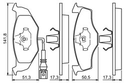 Set placute frana BOSCH 0 986 424 723