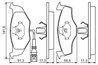 Set placute frana BOSCH 0 986 424 723