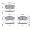 SET PLACUTE FRANA BOSCH 0 986 424 760 - Compatibil cu OPEL, VAUXHALL