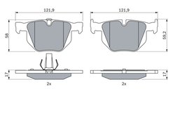 SET PLACUTE FRANA BOSCH 0 986 424 766 - Compatibil cu BMW