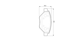 SET PLACUTE FRANA BOSCH 0 986 424 774 - Compatibil cu RENAULT