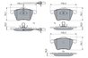 SET PLACUTE FRANA BOSCH 0 986 424 780 - Compatibil cu FORD, SEAT, VW