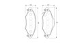 SET PLACUTE FRANA BOSCH 0 986 424 788 - Compatibil cu TOYOTA