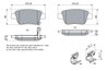SET PLACUTE FRANA BOSCH 0 986 424 798 - Compatibil cu TOYOTA