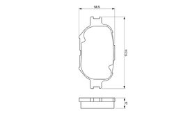 Set placute frana BOSCH 0 986 424 808