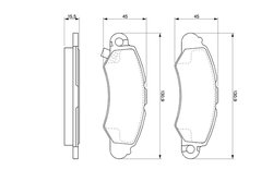 Set placute frana BOSCH 0 986 424 804