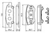 Set placute frana BOSCH 0 986 424 814