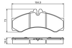 Set placute frana BOSCH 0 986 424 832