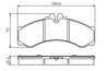 SET PLACUTE FRANA BOSCH 0 986 424 832 - Compatibil cu MERCEDES-BENZ, VW