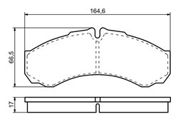 SET PLACUTE FRANA BOSCH 0 986 424 833 - Compatibil cu IVECO, RENAULT, RENAULT TRUCKS