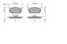 Set placute frana BOSCH 0 986 424 846