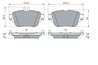 Set placute frana BOSCH 0 986 424 845