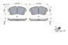 SET PLACUTE FRANA BOSCH 0 986 424 871 - Compatibil cu JAGUAR, LAND ROVER, LAND ROVER (CHERY)