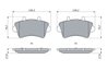 Set placute frana BOSCH 0 986 424 938
