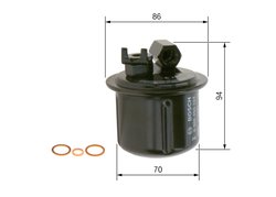 Filtru combustibil BOSCH 0 986 450 104