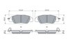 SET PLACUTE FRANA BOSCH 0 986 460 006 - Compatibil cu MAZDA