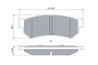 Set placute frana BOSCH 0 986 460 007