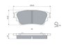 Set placute frana BOSCH 0 986 460 008