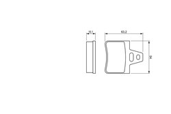 SET PLACUTE FRANA BOSCH 0 986 460 958 - Compatibil cu CITROEN, SAIPA