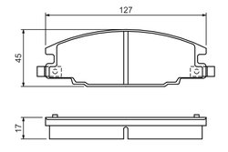 Set placute frana BOSCH 0 986 460 960