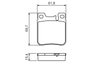 SET PLACUTE FRANA BOSCH 0 986 460 965 - Compatibil cu CHRYSLER, MERCEDES-BENZ