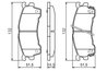 SET PLACUTE FRANA BOSCH 0 986 460 975 - Compatibil cu EUNOS, FORD ASIA & OCEANIA, FORD AUSTRALIA, FORD USA, MAZDA