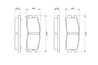 SET PLACUTE FRANA BOSCH 0 986 461 145 - Compatibil cu CHRYSLER, MITSUBISHI, PROTON