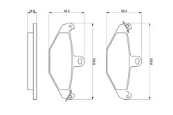 SET PLACUTE FRANA BOSCH 0 986 461 148 - Compatibil cu RENAULT