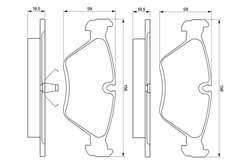 SET PLACUTE FRANA BOSCH 0 986 461 752 - Compatibil cu VOLVO