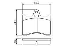 SET PLACUTE FRANA BOSCH 0 986 463 890 - Compatibil cu CITROEN