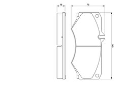 Set placute frana BOSCH 0 986 467 841