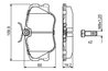 Set placute frana BOSCH 0 986 469 410