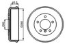 TAMBUR FRANA BOSCH 0 986 477 038 - Compatibil cu MERCEDES-BENZ, PUCH