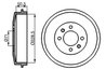 TAMBUR FRANA BOSCH 0 986 477 060 - Compatibil cu CITROEN, PEUGEOT