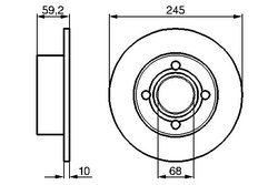 Disc frana BOSCH 0 986 478 019