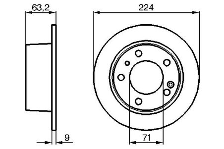 DISC FRANA BOSCH 0 986 478 141 - Compatibil cu CITROEN