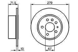 DISC FRANA BOSCH 0 986 478 199 - Compatibil cu MERCEDES-BENZ