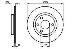 DISC FRANA BOSCH 0 986 478 246 - Compatibil cu CITROEN, PEUGEOT, PROTON