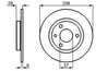 DISC FRANA BOSCH 0 986 478 246 - Compatibil cu CITROEN, PEUGEOT, PROTON