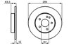 DISC FRANA BOSCH 0 986 478 262 - Compatibil cu MERCEDES-BENZ