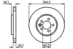 DISC FRANA BOSCH 0 986 478 314 - Compatibil cu MG, MG (NANJING), MG (SAIC), ROVER