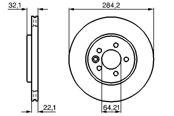 DISC FRANA BOSCH 0 986 478 314 - Compatibil cu MG, MG (NANJING), MG (SAIC), ROVER