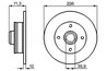 DISC FRANA BOSCH 0 986 478 331 - Compatibil cu SEAT, VW