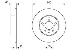 DISC FRANA BOSCH 0 986 478 444 - Compatibil cu ALFA ROMEO