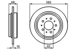 DISC FRANA BOSCH 0 986 478 445 - Compatibil cu VOLVO
